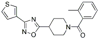 1-(2-METHYLBENZOYL)-4-[3-(3-THIENYL)-1,2,4-OXADIAZOL-5-YL]PIPERIDINE Struktur