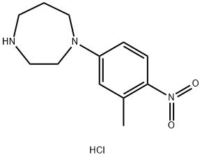 1-(3-METHYL-4-NITROPHENYL)HOMOPIPERAZINE HYDROCHLORIDE Struktur