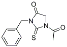 1-ACETYL-3-BENZYL-2-THIOXO-IMIDAZOLIDIN-4-ONE Struktur