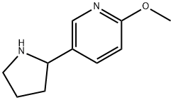 2-METHOXY-5-(2-PYRROLIDINYL)PYRIDINE Struktur