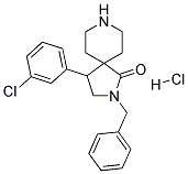 2-BENZYL-4-(3-CHLOROPHENYL)-2,8-DIAZASPIRO[4.5]DECAN-1-ONE HYDROCHLORIDE Struktur