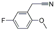 2-METHOXY-5-FLUOROBENZYL CYANIDE Struktur