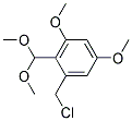 1-CHLOROMETHYL-2-DIMETHOXYMETHYL-3,5-DIMETHOXY-BENZENE Struktur