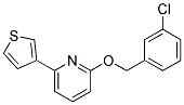 2-[(3-CHLOROBENZYL)OXY]-6-THIEN-3-YLPYRIDINE Struktur