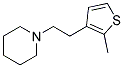 1-[2-(2-METHYL-THIOPHEN-3-YL)-ETHYL]-PIPERIDINE Struktur