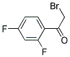 2',4'-difluoro-2-bromo acetophenone Struktur