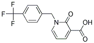 1-[4-(Trifluoromethyl)benzyl]pyridin-2-one-3-carboxylic acid Struktur