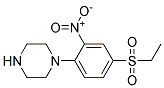 1-[4-(Ethylsulphonyl)-2-nitrophenyl]piperazine Struktur