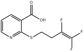 2-[(3,4,4-Trifluorobut-3-en-1-yl)thio]nicotinic acid Struktur