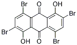 2,4,6,8-tetrabromo-1,5-dihydroxyanthracene-9,10-dione Struktur