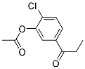 (2-chloro-5-propionylphenyl) acetic acid Struktur