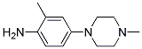 2-METHYL-4-(4-METHYLPIPERAZIN-1-YL)BENZENAMINE Struktur