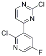 2-Chloro-4-(2-chloro-5-fluoro-pyridin-3-yl)-pyrimidine Struktur