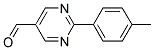 2-(4-methylphenyl)pyrimidine-5-carbaldehyde Struktur