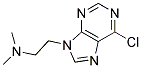 2-(6-chloro-9H-purin-9-yl)-N,N-dimethylethanamine Struktur