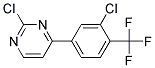 2-Chloro-4-(3-chloro-4-trifluoromethyl-phenyl)-pyrimidine Struktur