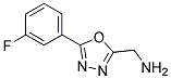 1-[5-(3-fluorophenyl)-1,3,4-oxadiazol-2-yl]methanamine Struktur