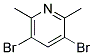 2,6-Dimethyl-3,5-dibromopyridine Struktur