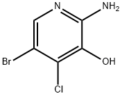 2-AMINO-5-BROMO-4-CHLORO-3-HYDROXYPYRIDINE Struktur