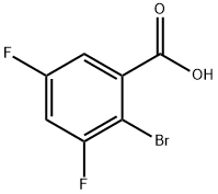 2-BROMO-3,5-DIFLUOROBENZOIC ACID Struktur