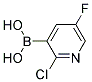 2-CHLORO-5-FLUOROPYRIDINYL-3-BORONIC ACID Struktur