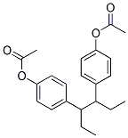 ((1,2-DIETHYLETHYLENE)BIS(P-PHENYLENE))DIACETATE Struktur