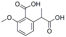 2-(1-CARBOXYETHYL)-6-METHOXYBENOZICACID Struktur