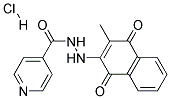 2'-(3-METHYL-1,4-DIOXO-1,4-DIHYDRO-2-NAPHTHYL)ISONICOTINOHYDRAZIDEHYDROCHLORIDE Struktur