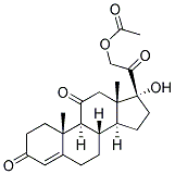 21-ACETOXY-17A-HYDROXY-4-PREGNENE-3,11,20-TRIONE Struktur