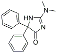 2-DIMETHYLAMINO-5,5-DIPHENYL-2-IMIDAZOLIN-4-ONE Struktur