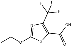 2-Ethoxy-4-(trifluoromethyl)-1,3-thiazole-5-carboxylicacid Struktur