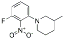 1-(Fluoro-2-nitrophenyl)-3-methylpiperidine Struktur