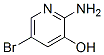 2-amino-5-bromopyridin-3-ol Struktur