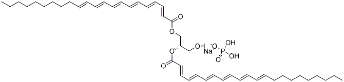 1,2-DIDOCOSAHEXAENOYL-SN-GLYCERO-3-PHOSPHATE(MONOSODIUM SALT) Struktur