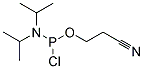 2-CYANOETHYL-N,N-DIISOPROPYLAMIDOCHLOROPHOSPHITE Struktur