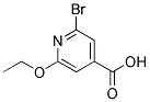 2-BROMO-6-ETHOXYPYRIDINE-4-CARBOXYLIC ACID Struktur