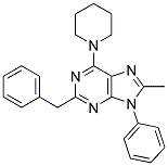 2-BENZYL-8-METHYL-9-PHENYL-6-(PIPERIDIN-1-YL)-9H-PURINE Struktur