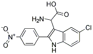 2-AMINO-2-(5-CHLORO-2-(4-NITROPHENYL)-1H-INDOL-3-YL)ACETIC ACID Struktur