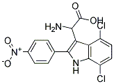 2-AMINO-2-(4,7-DICHLORO-2-(4-NITROPHENYL)-1H-INDOL-3-YL)ACETIC ACID Struktur