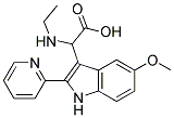 2-(ETHYLAMINO)-2-(5-METHOXY-2-(PYRIDIN-2-YL)-1H-INDOL-3-YL)ACETIC ACID Struktur