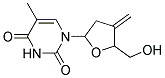 1-(TETRAHYDRO-5-(HYDROXYMETHYL)-4-METHYLENEFURAN-2-YL)-5-METHYLPYRIMIDINE-2,4(1H,3H)-DIONE Struktur