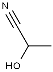 2-HYDROXYPROPIONITRILE SOLUTION 100UG/ML IN METHYLENE CHLORIDE 5X1ML Struktur