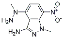 1-METHYL-4-(1-METHYLHYDRAZINO)-7-NITRO-1H-INDAZOL-3-AMINE, TECH Struktur