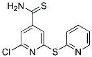 2-CHLORO-6-(2-PYRIDYLTHIO)PYRIDINE-4-CARBOTHIOAMIDE, TECH Struktur