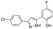 2-[3-(4-CHLOROPHENYL)-1H-PYRAZOL-5-YL]-4-FLUOROPHENOL Struktur