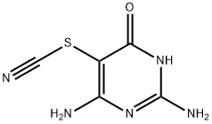 2,4-DIAMINO-6-HYDROXY-5-THIOCYANOPYRIMIDINE Struktur