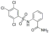 2-{[(2,4,5-TRICHLOROPHENYL)SULPHONYL]AMINO}BENZAMIDE Struktur