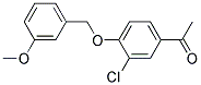 1-(3-CHLORO-4-[(3-METHOXYBENZYL)OXY]PHENYL)-1-ETHANON Struktur