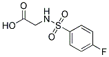 2-{[(4-FLUOROPHENYL)SULPHONYL]AMINO}ACETIC ACID Struktur