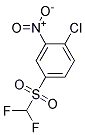 1-CHLORO-4-[(DIFLUOROMETHYL)SULPHONYL]-2-NITROBENZENE Struktur